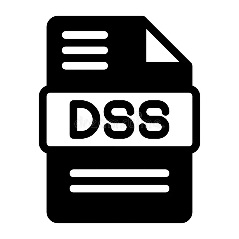 DSS audio file format icon representing Digital Speech Standard dictation files